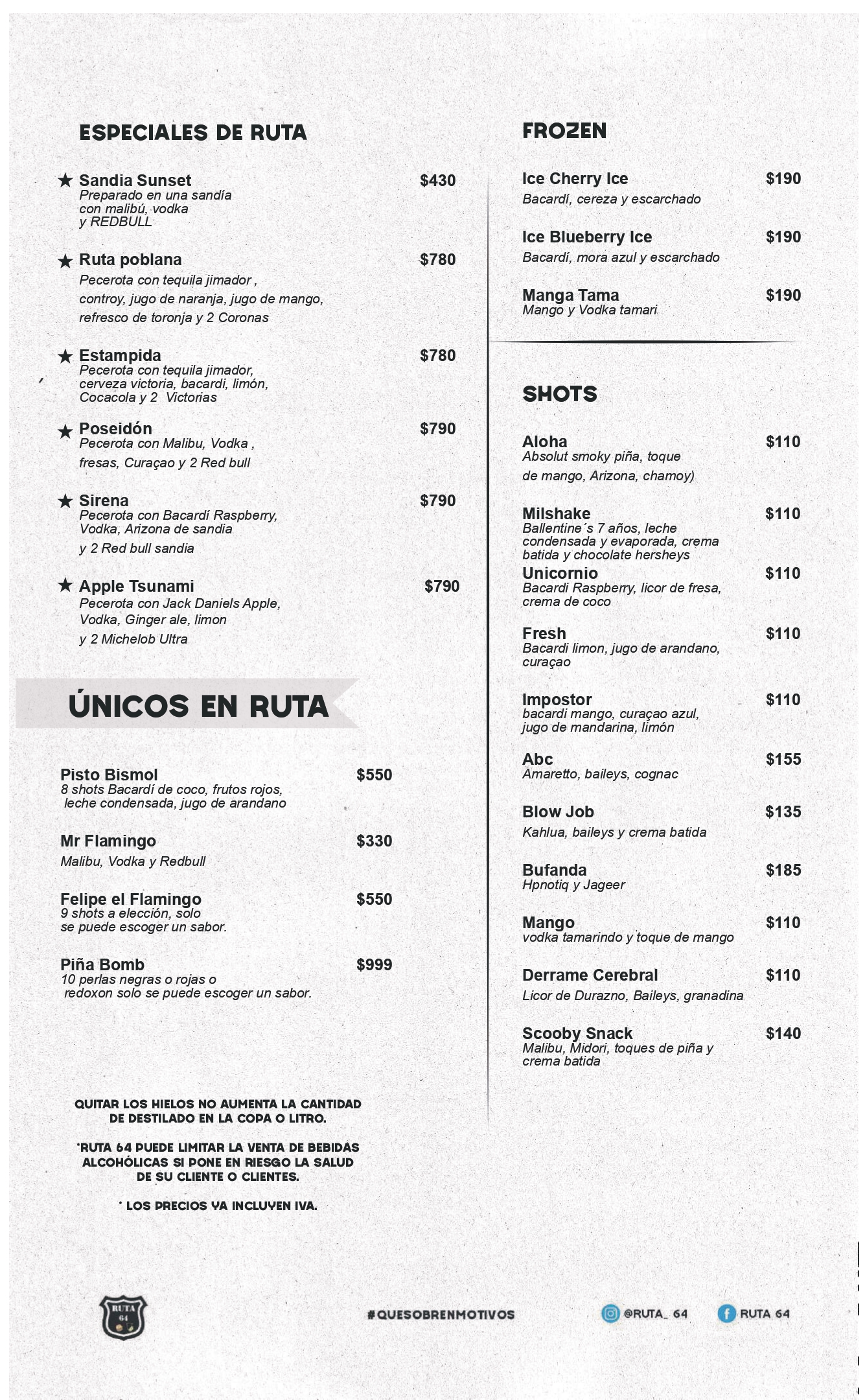 Menu Bebidas 3