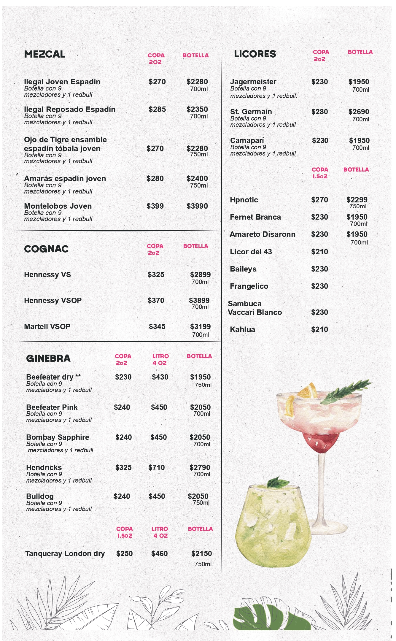 Menu Bebidas 8