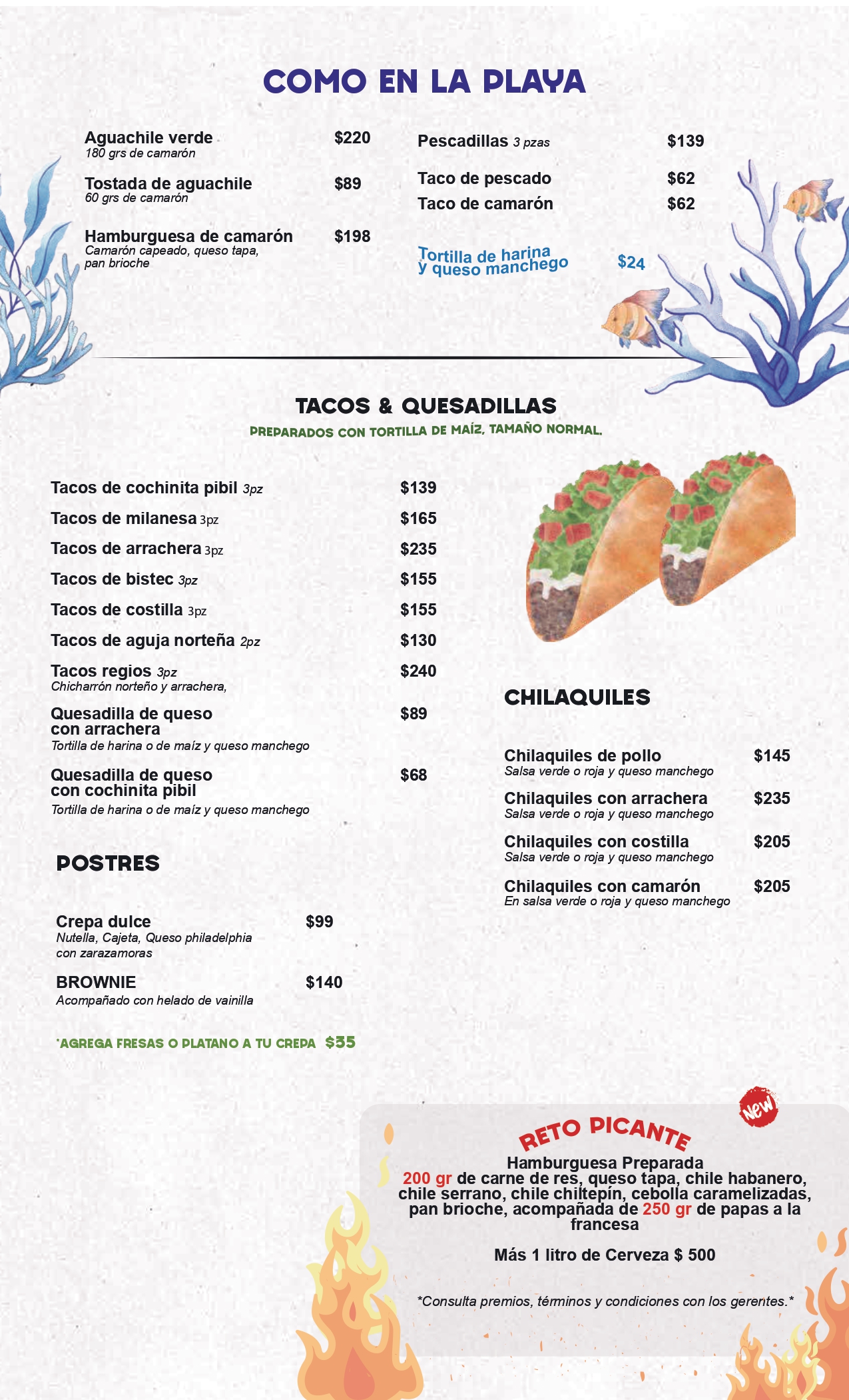 Menu Comida 2